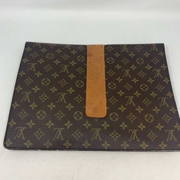 Louis Vuitton LV Brief Case Browns Monogram VINTAGE - Picture 2 of 14